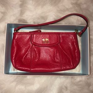 Coach red small shoulder bag